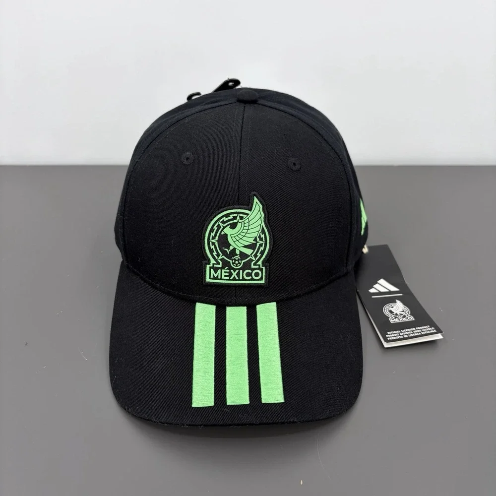 Adidas World Cup 2026 Team MEXICO Soccer Hat KE7873 OSFM Adjustable Black New - Picture 1 of 7